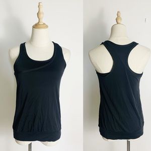 NIKE Black Double Layer Workout Tank Top